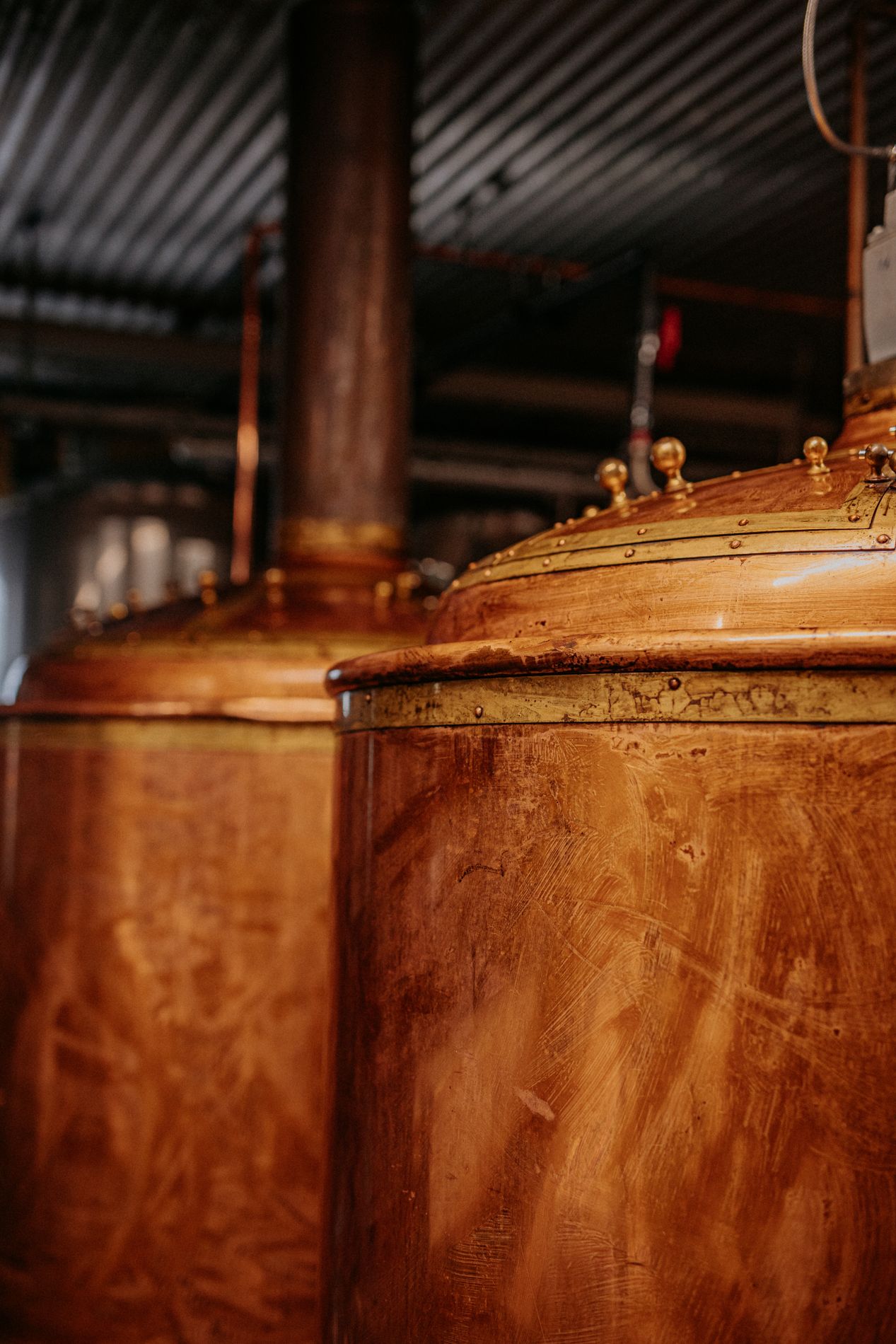 Kopparpanna i bryggeriet